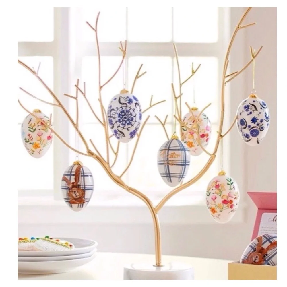 Pier 1 Li Bien “Easter 2020” Glass Egg Easter Ornament (NWT)